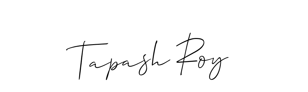 How to make Tapash Roy signature? Allison_Script is a professional autograph style. Create handwritten signature for Tapash Roy name. Tapash Roy signature style 2 images and pictures png