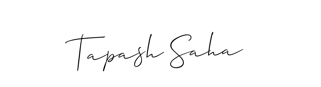 Make a short Tapash Saha signature style. Manage your documents anywhere anytime using Allison_Script. Create and add eSignatures, submit forms, share and send files easily. Tapash Saha signature style 2 images and pictures png