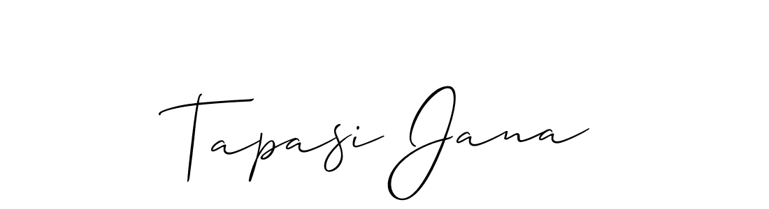 Also we have Tapasi Jana name is the best signature style. Create professional handwritten signature collection using Allison_Script autograph style. Tapasi Jana signature style 2 images and pictures png