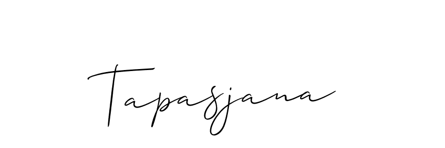 Create a beautiful signature design for name Tapasjana. With this signature (Allison_Script) fonts, you can make a handwritten signature for free. Tapasjana signature style 2 images and pictures png