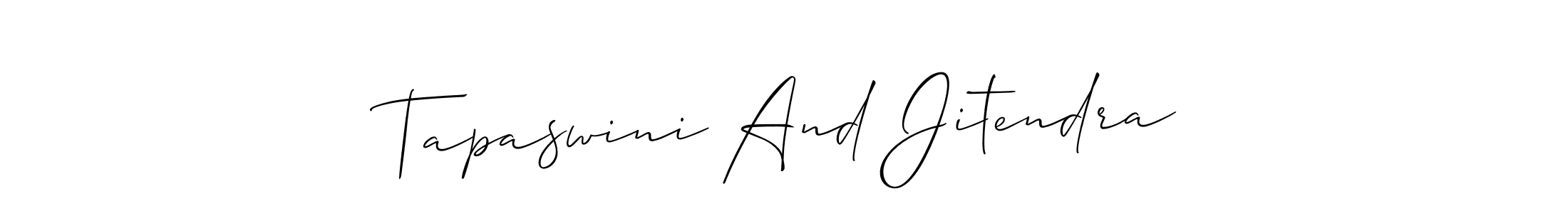 Best and Professional Signature Style for Tapaswini And Jitendra. Allison_Script Best Signature Style Collection. Tapaswini And Jitendra signature style 2 images and pictures png