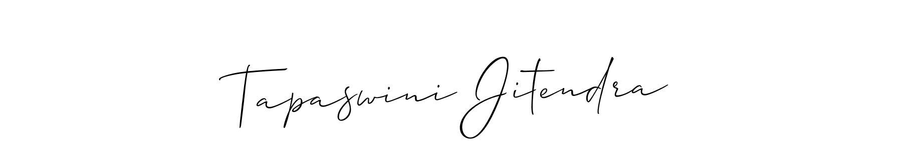How to Draw Tapaswini Jitendra signature style? Allison_Script is a latest design signature styles for name Tapaswini Jitendra. Tapaswini Jitendra signature style 2 images and pictures png