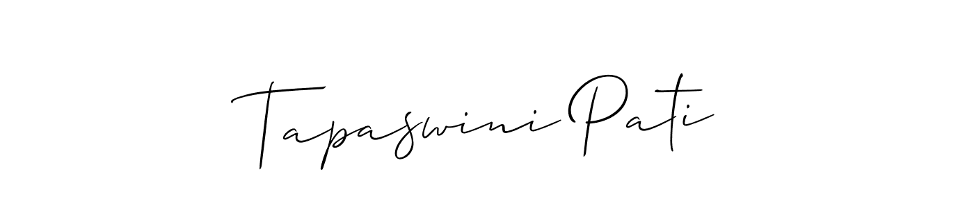 if you are searching for the best signature style for your name Tapaswini Pati. so please give up your signature search. here we have designed multiple signature styles  using Allison_Script. Tapaswini Pati signature style 2 images and pictures png