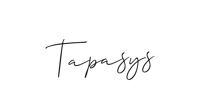 Best and Professional Signature Style for Tapasys. Allison_Script Best Signature Style Collection. Tapasys signature style 2 images and pictures png