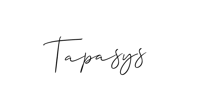 Best and Professional Signature Style for Tapasys. Allison_Script Best Signature Style Collection. Tapasys signature style 2 images and pictures png