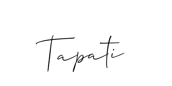 Similarly Allison_Script is the best handwritten signature design. Signature creator online .You can use it as an online autograph creator for name Tapati. Tapati signature style 2 images and pictures png