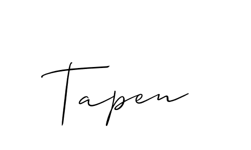 It looks lik you need a new signature style for name Tapen. Design unique handwritten (Allison_Script) signature with our free signature maker in just a few clicks. Tapen signature style 2 images and pictures png