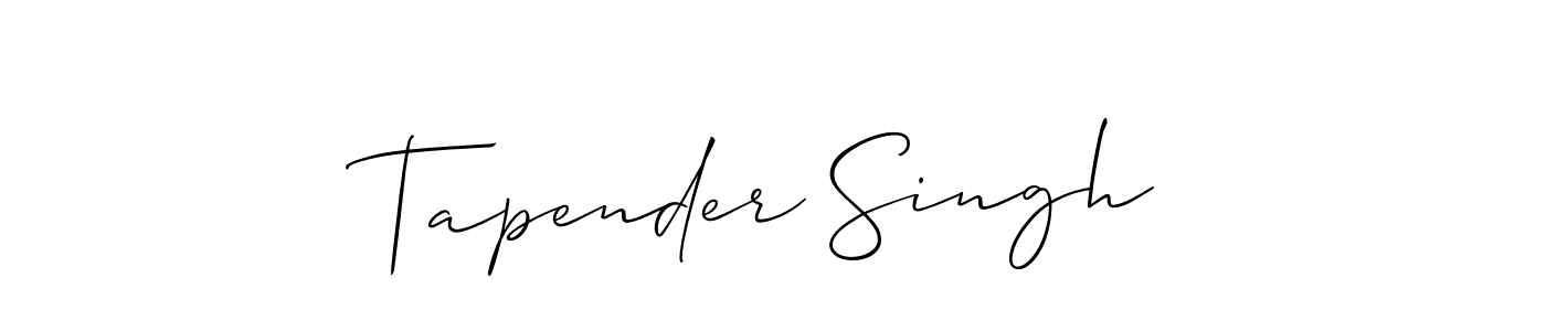Once you've used our free online signature maker to create your best signature Allison_Script style, it's time to enjoy all of the benefits that Tapender Singh name signing documents. Tapender Singh signature style 2 images and pictures png