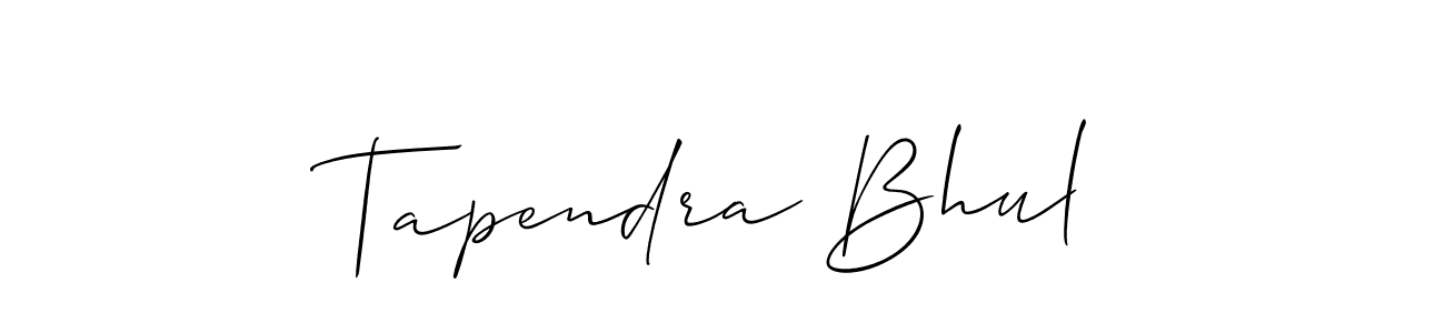 This is the best signature style for the Tapendra Bhul name. Also you like these signature font (Allison_Script). Mix name signature. Tapendra Bhul signature style 2 images and pictures png
