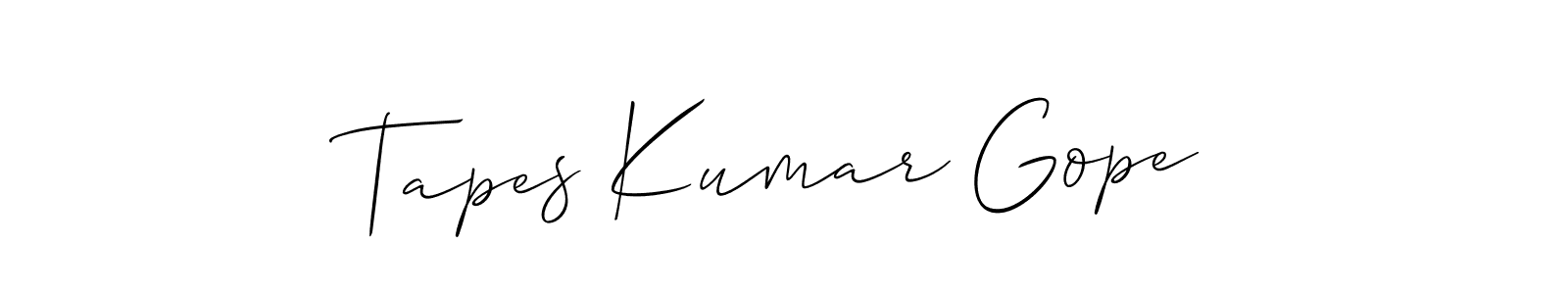 You can use this online signature creator to create a handwritten signature for the name Tapes Kumar Gope. This is the best online autograph maker. Tapes Kumar Gope signature style 2 images and pictures png