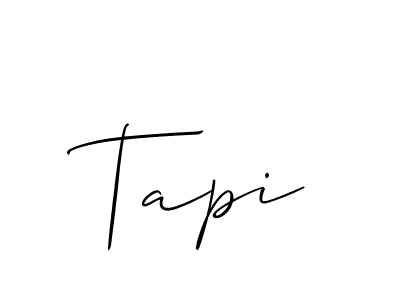 How to Draw Tapi signature style? Allison_Script is a latest design signature styles for name Tapi. Tapi signature style 2 images and pictures png