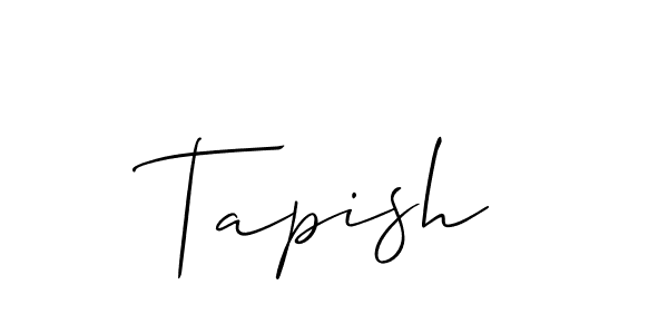 Make a beautiful signature design for name Tapish. With this signature (Allison_Script) style, you can create a handwritten signature for free. Tapish signature style 2 images and pictures png