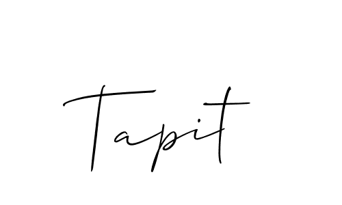 You can use this online signature creator to create a handwritten signature for the name Tapit. This is the best online autograph maker. Tapit signature style 2 images and pictures png