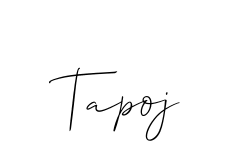 You should practise on your own different ways (Allison_Script) to write your name (Tapoj) in signature. don't let someone else do it for you. Tapoj signature style 2 images and pictures png