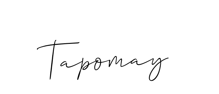 You can use this online signature creator to create a handwritten signature for the name Tapomay. This is the best online autograph maker. Tapomay signature style 2 images and pictures png