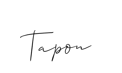 How to Draw Tapon signature style? Allison_Script is a latest design signature styles for name Tapon. Tapon signature style 2 images and pictures png