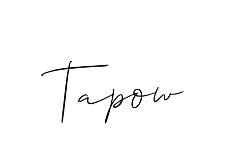 Similarly Allison_Script is the best handwritten signature design. Signature creator online .You can use it as an online autograph creator for name Tapow. Tapow signature style 2 images and pictures png