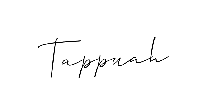 Once you've used our free online signature maker to create your best signature Allison_Script style, it's time to enjoy all of the benefits that Tappuah name signing documents. Tappuah signature style 2 images and pictures png