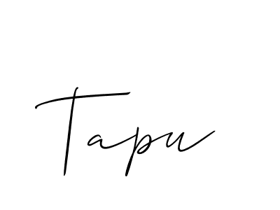 Tapu stylish signature style. Best Handwritten Sign (Allison_Script) for my name. Handwritten Signature Collection Ideas for my name Tapu. Tapu signature style 2 images and pictures png