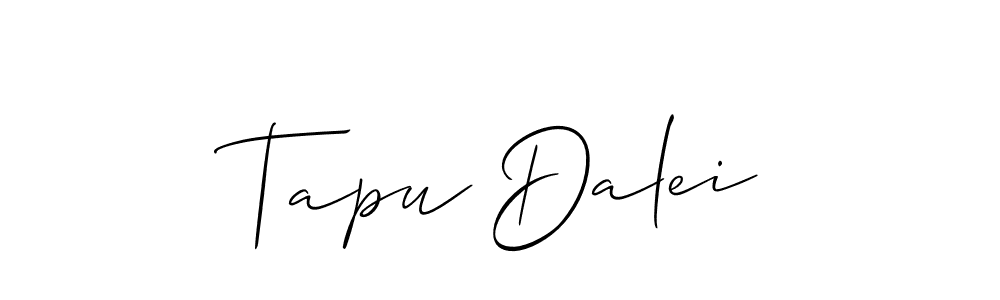 How to make Tapu Dalei signature? Allison_Script is a professional autograph style. Create handwritten signature for Tapu Dalei name. Tapu Dalei signature style 2 images and pictures png