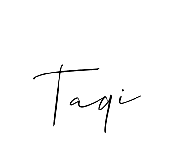 Make a beautiful signature design for name Taqi. Use this online signature maker to create a handwritten signature for free. Taqi signature style 2 images and pictures png