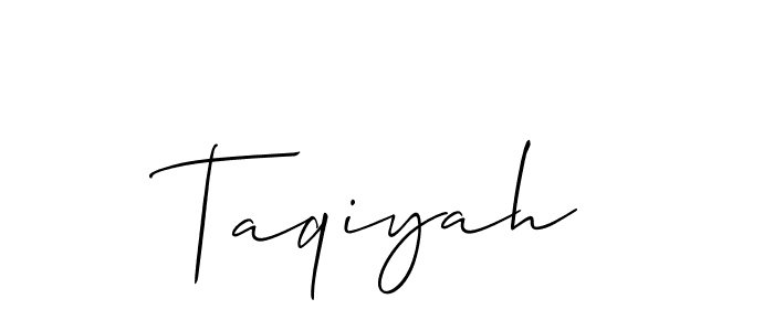 Make a beautiful signature design for name Taqiyah. Use this online signature maker to create a handwritten signature for free. Taqiyah signature style 2 images and pictures png