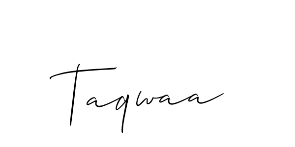 Once you've used our free online signature maker to create your best signature Allison_Script style, it's time to enjoy all of the benefits that Taqwaa name signing documents. Taqwaa signature style 2 images and pictures png