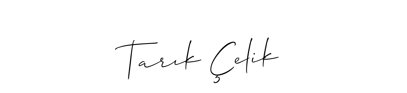 Best and Professional Signature Style for Tarık Çelik. Allison_Script Best Signature Style Collection. Tarık Çelik signature style 2 images and pictures png