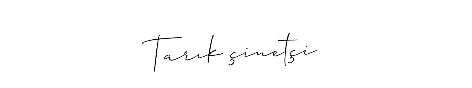 Also You can easily find your signature by using the search form. We will create Tarık çinetçi name handwritten signature images for you free of cost using Allison_Script sign style. Tarık çinetçi signature style 2 images and pictures png