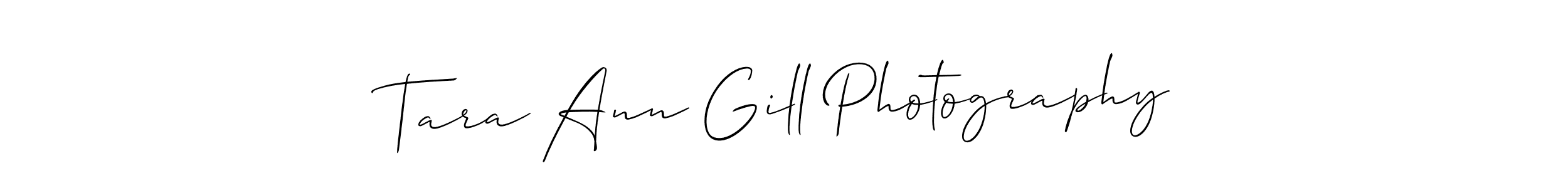 Also we have Tara Ann Gill Photography name is the best signature style. Create professional handwritten signature collection using Allison_Script autograph style. Tara Ann Gill Photography signature style 2 images and pictures png
