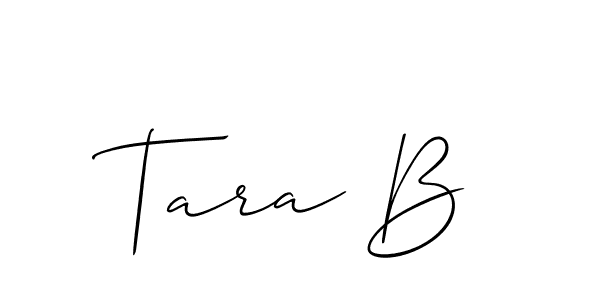 Similarly Allison_Script is the best handwritten signature design. Signature creator online .You can use it as an online autograph creator for name Tara B. Tara B signature style 2 images and pictures png