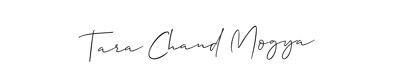 How to Draw Tara Chand Mogya signature style? Allison_Script is a latest design signature styles for name Tara Chand Mogya. Tara Chand Mogya signature style 2 images and pictures png