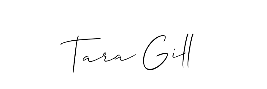 The best way (Allison_Script) to make a short signature is to pick only two or three words in your name. The name Tara Gill include a total of six letters. For converting this name. Tara Gill signature style 2 images and pictures png