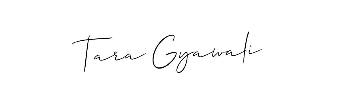 This is the best signature style for the Tara Gyawali name. Also you like these signature font (Allison_Script). Mix name signature. Tara Gyawali signature style 2 images and pictures png