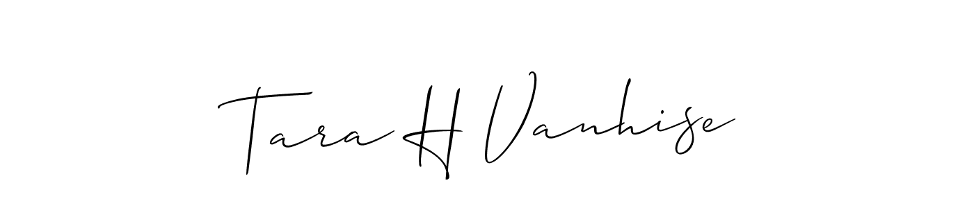 Similarly Allison_Script is the best handwritten signature design. Signature creator online .You can use it as an online autograph creator for name Tara H Vanhise. Tara H Vanhise signature style 2 images and pictures png