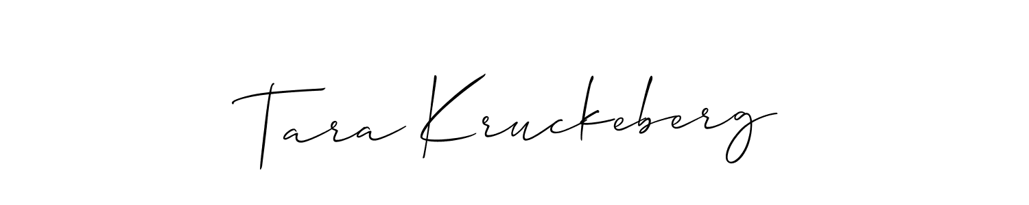Once you've used our free online signature maker to create your best signature Allison_Script style, it's time to enjoy all of the benefits that Tara Kruckeberg name signing documents. Tara Kruckeberg signature style 2 images and pictures png