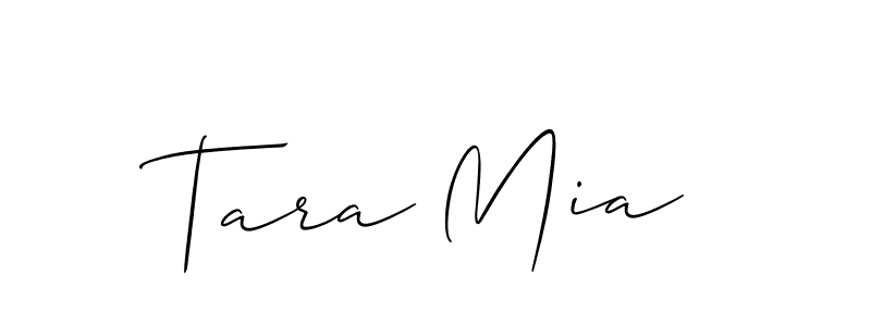 Make a short Tara Mia signature style. Manage your documents anywhere anytime using Allison_Script. Create and add eSignatures, submit forms, share and send files easily. Tara Mia signature style 2 images and pictures png