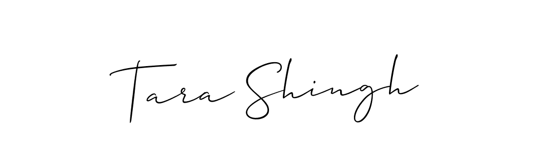 Design your own signature with our free online signature maker. With this signature software, you can create a handwritten (Allison_Script) signature for name Tara Shingh. Tara Shingh signature style 2 images and pictures png