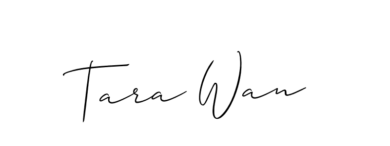 Similarly Allison_Script is the best handwritten signature design. Signature creator online .You can use it as an online autograph creator for name Tara Wan. Tara Wan signature style 2 images and pictures png