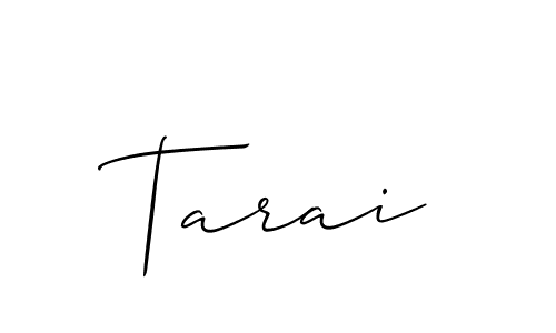 Make a beautiful signature design for name Tarai. With this signature (Allison_Script) style, you can create a handwritten signature for free. Tarai signature style 2 images and pictures png