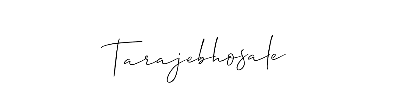 Make a beautiful signature design for name Tarajebhosale. With this signature (Allison_Script) style, you can create a handwritten signature for free. Tarajebhosale signature style 2 images and pictures png