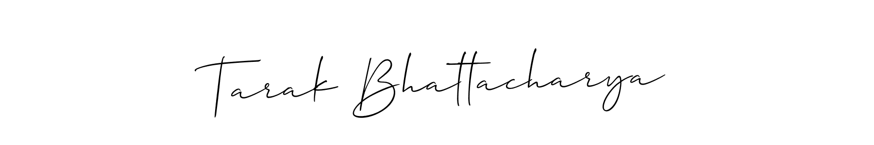 Create a beautiful signature design for name Tarak Bhattacharya. With this signature (Allison_Script) fonts, you can make a handwritten signature for free. Tarak Bhattacharya signature style 2 images and pictures png
