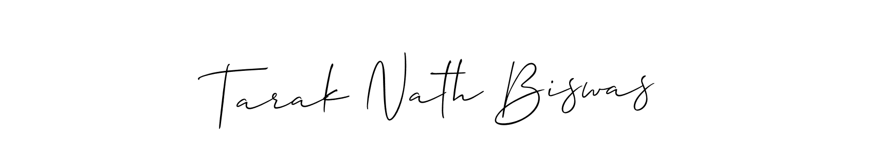 How to make Tarak Nath Biswas name signature. Use Allison_Script style for creating short signs online. This is the latest handwritten sign. Tarak Nath Biswas signature style 2 images and pictures png