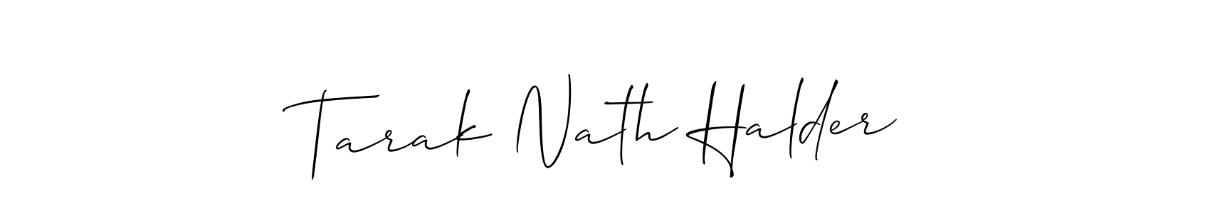 How to Draw Tarak Nath Halder signature style? Allison_Script is a latest design signature styles for name Tarak Nath Halder. Tarak Nath Halder signature style 2 images and pictures png