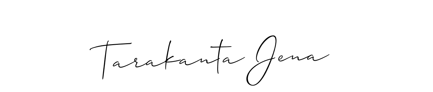 Tarakanta Jena stylish signature style. Best Handwritten Sign (Allison_Script) for my name. Handwritten Signature Collection Ideas for my name Tarakanta Jena. Tarakanta Jena signature style 2 images and pictures png