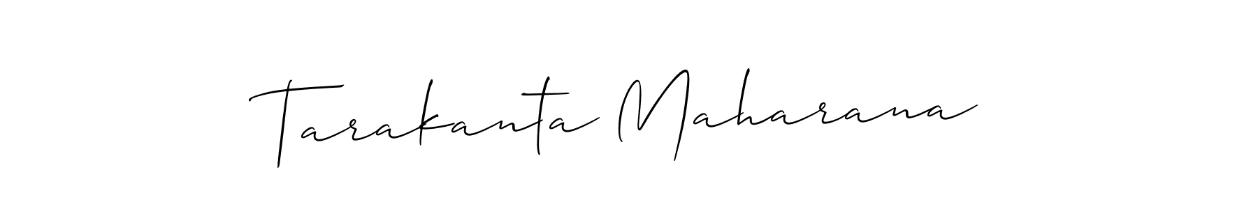 It looks lik you need a new signature style for name Tarakanta Maharana. Design unique handwritten (Allison_Script) signature with our free signature maker in just a few clicks. Tarakanta Maharana signature style 2 images and pictures png