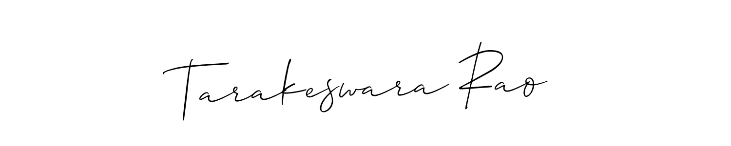 Make a beautiful signature design for name Tarakeswara Rao. With this signature (Allison_Script) style, you can create a handwritten signature for free. Tarakeswara Rao signature style 2 images and pictures png