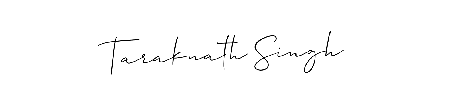 How to make Taraknath Singh signature? Allison_Script is a professional autograph style. Create handwritten signature for Taraknath Singh name. Taraknath Singh signature style 2 images and pictures png
