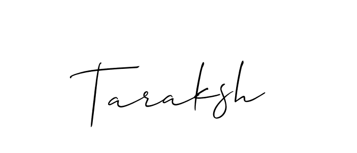 How to Draw Taraksh signature style? Allison_Script is a latest design signature styles for name Taraksh. Taraksh signature style 2 images and pictures png