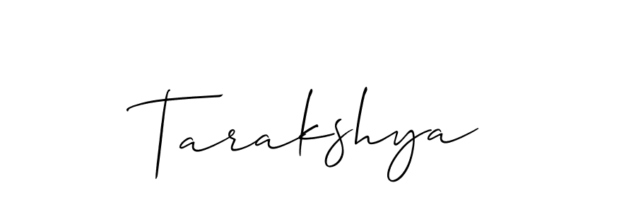 Create a beautiful signature design for name Tarakshya. With this signature (Allison_Script) fonts, you can make a handwritten signature for free. Tarakshya signature style 2 images and pictures png